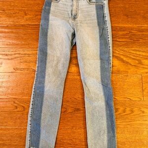 Hollister Blue and Light Blue Straight Leg Jeans‎